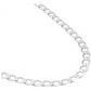 Joyaris Cadena Barbada Cubana Plata 925 Hombre 55cm 8mm Plateado