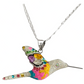 Collar Aretes Colibrí Artesanal Zirconias Plata Ley 925