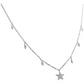 Collar Corazon Estrella Luna Mujer Amor Regalo Plata 925
