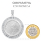 Joyaris Dije Onza Plata Pura 999 Hombre Zirconias 56mm Plateado