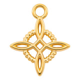 50 Pzs Dije Abalorio Colgante Nudo De Bruja Oro Laminado 18k Amarillo