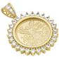 Joyaris Dije Centenario 50 Pesos  Hombre Zirconias 53mm Dorado