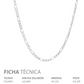 Joyaris Cadena Figaro 3x1 Plata 925 Hombre 45cm 4mm Plateado