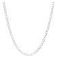 Joyaris Cadena Barbada Cubana Plata 925 Hombre 50cm 6mm Plateado