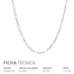 Cadena Figaro 3x1 Hombre Mujer Regalo Plata 925 4 Mm 65 Cm Plateado