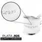 Dije Estrella David Vaciada Plata 925 Hombre Mujer 3.6 Cm - Plateado