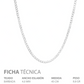 Joyaris Cadena Barbada Cubana Plata 925 Hombre 45cm 4mm Plateado