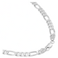 Cadena Figaro 3x1 Gruesa Hombre Regalo Plata 925 6 Mm 55 Cm Plateado