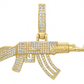 Joyaris Dije Cuerno De Chivo  Hombre Zirconias 40x51mm Dorado