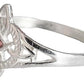 Anillo Nudo De Bruja Con Zirconia De Color Plata Solida 925