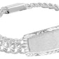 Joyaris Esclava Petatillo Placa Diamantada Plata 925 Hombre Plateado 16 Cm