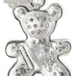 Dije Osito Corazón Amor Zirconias Regalo Plata Ley 925