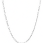 Joyaris Cadena Figaro 3x1 Plata 925 Hombre 45cm 4mm Plateado