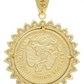 Joyaris Dije Centenario 50 Pesos  Hombre Zirconias 53mm Dorado