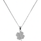 Collar Corazones Trebol 4 Hojas Zirconias Plata Ley 925
