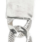 Pulsera Esclava Cubana Diamantes Hiphop Plata 925 1.6 Cm