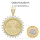Joyaris Dije Centenario 50 Pesos  Hombre Zirconias 53mm Dorado