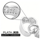 Dije Medalla Doble Vista San Benito Liso Plata 925 2.2 Cm - Plateado