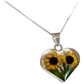 Shrek Aretes Collar Girasol Promesa Regalo Amor Plata S925