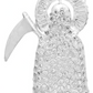 Joyaris Dije Santa Muerte 3d Grande Plata925 Hombre Zirconia Plateado