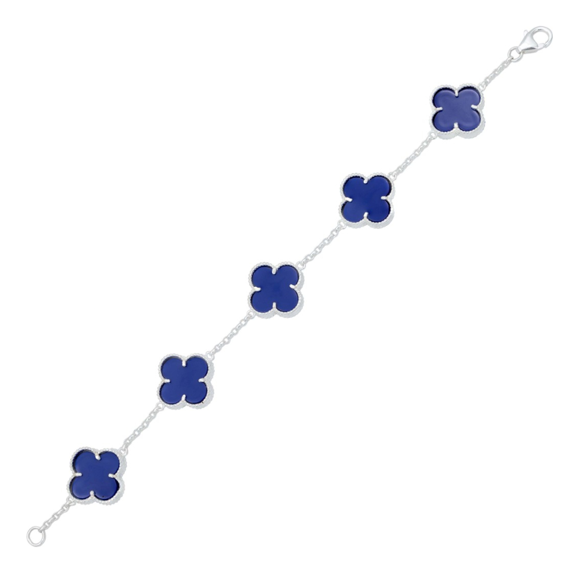 Pulsera Trebol Esmaltado Regalo Hombre Mujer Plata 925