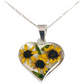 Shrek Aretes Collar Girasol Promesa Regalo Amor Plata S925