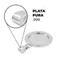 Dije Medalla San Miguel Arcangel Zirconias Plata Ley 999 Plateado